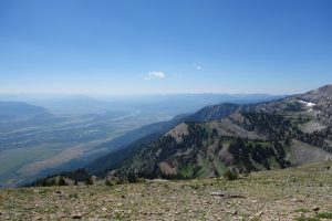 The view from Rendezvous Mountain over Jackson