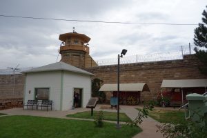 One of Canon City's 13 prisons in the background